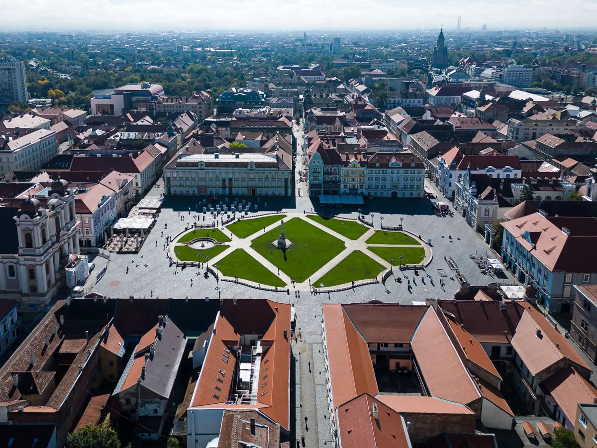 Piața Unirii, Timișoara, credit foto: Adrian Anghel